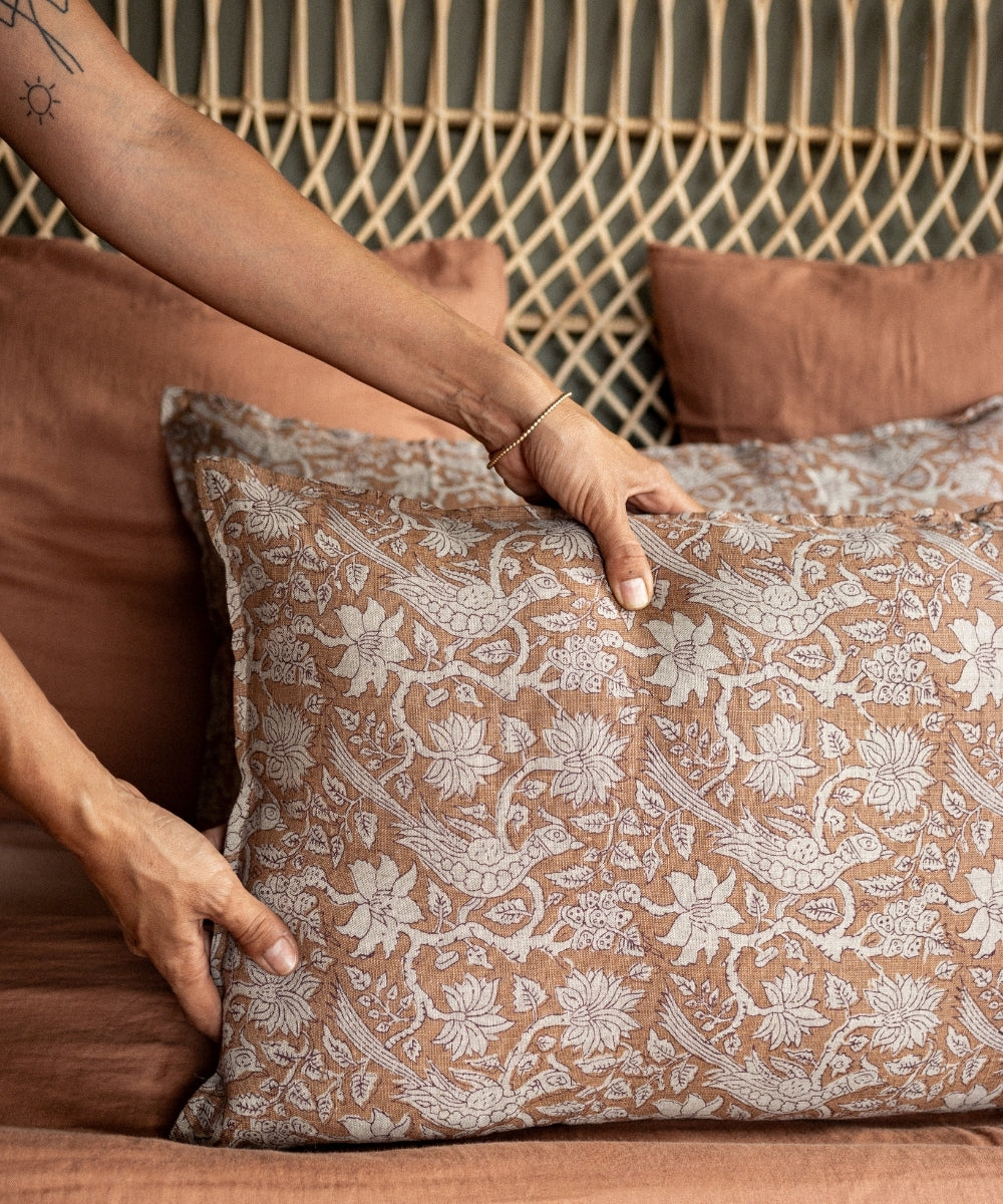 Housse de coussin jaipur mocaccino 50x80