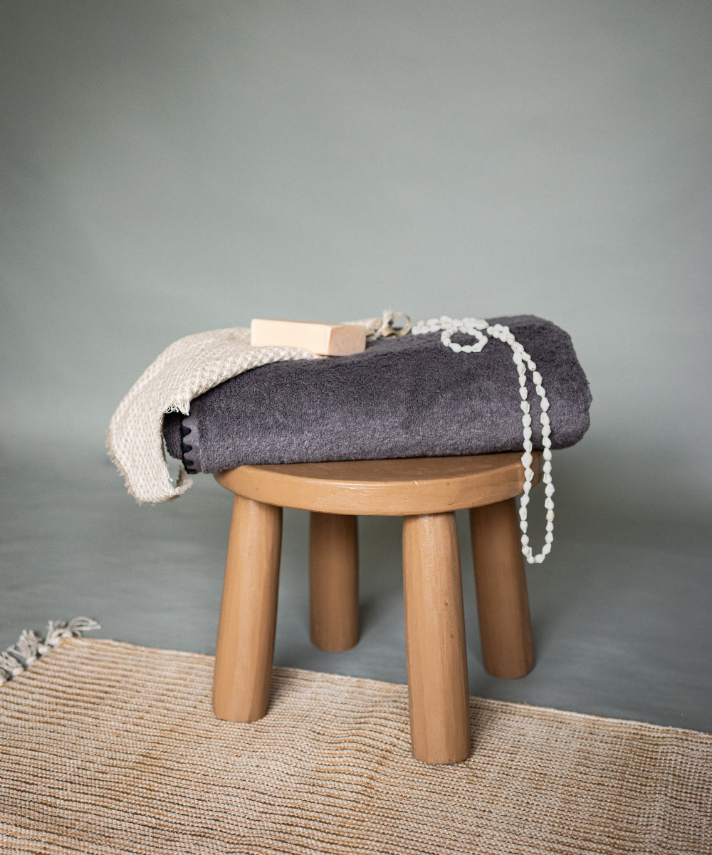 Tabouret rond mini gelato moka