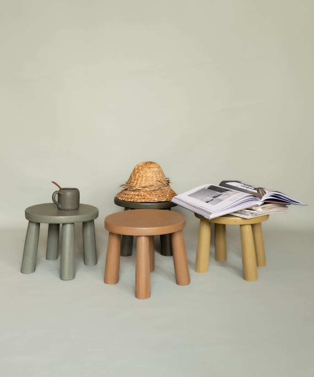 Tabouret rond mini gelato yucca