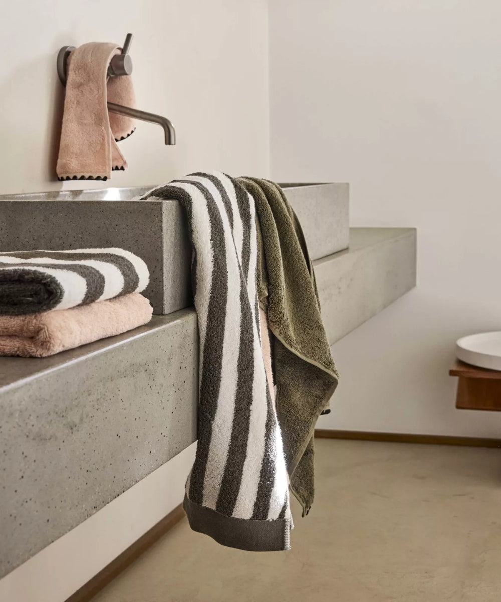 Drap de bain santorini kaki 90x140