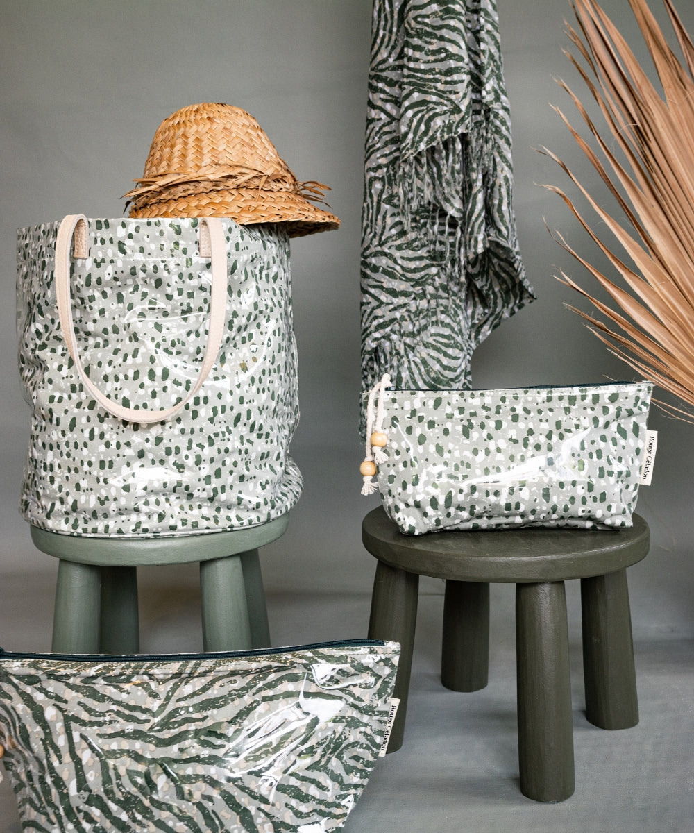 Tabouret rond mini gelato kaki