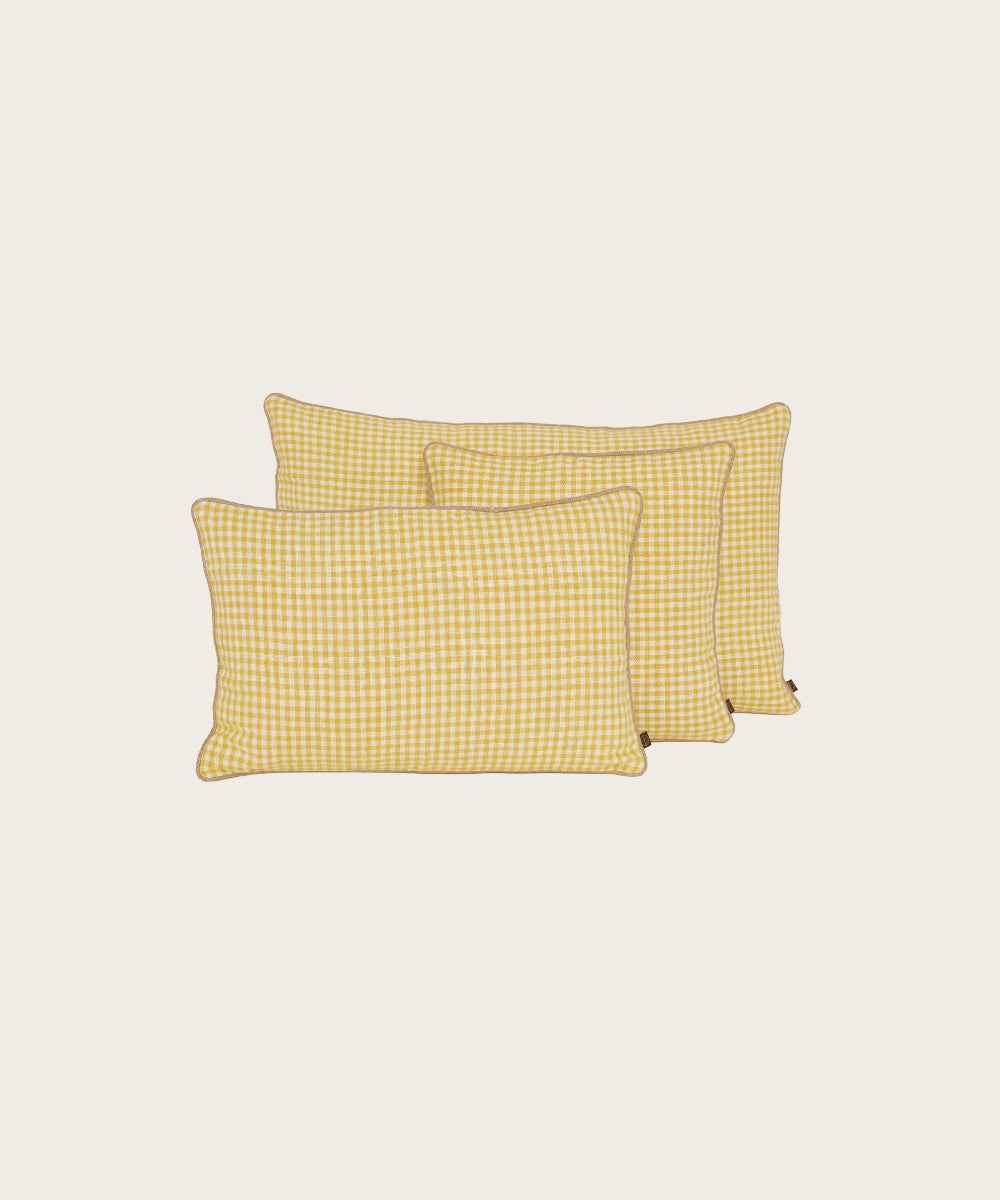 Housse de coussin piana paille 45x45