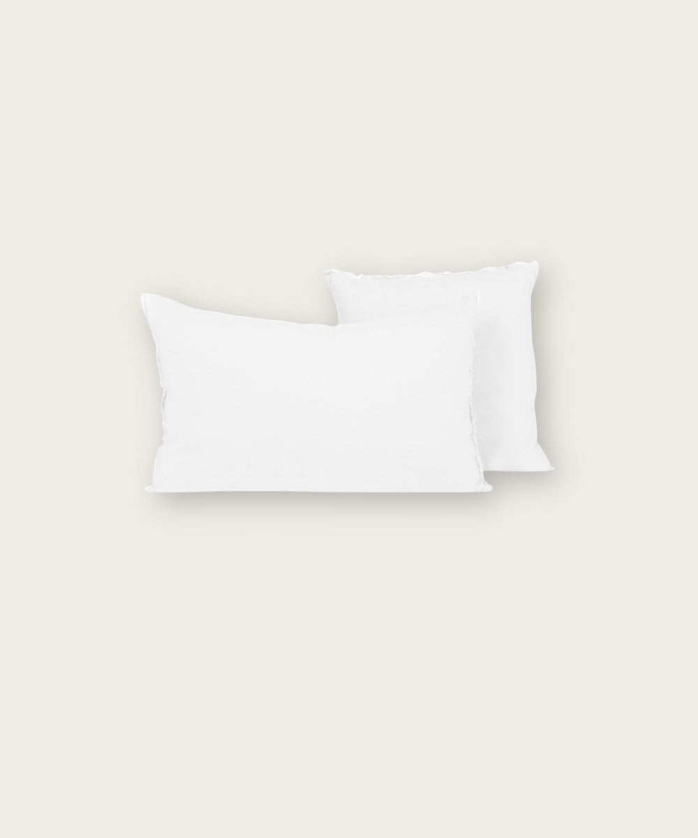 Housse de coussin limy blanc 45x45