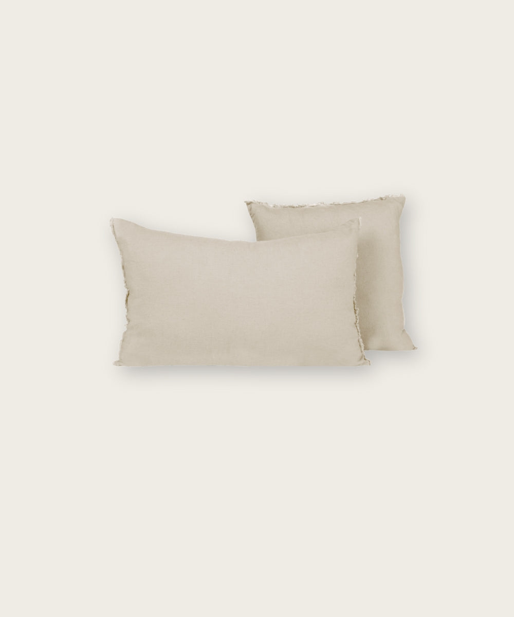 Housse de coussin limy naturel 55x110