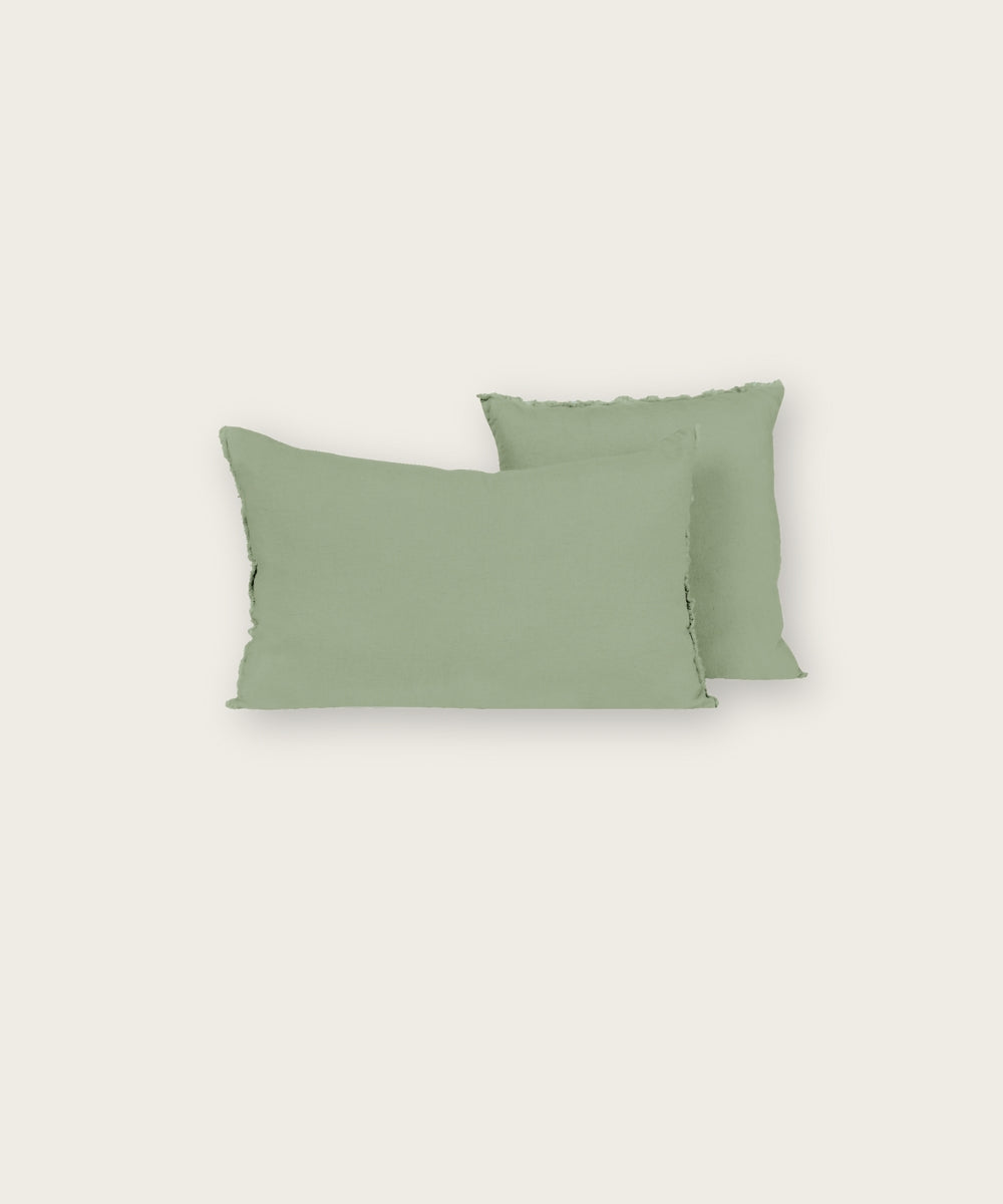 Housse de coussin limy amande 45x45