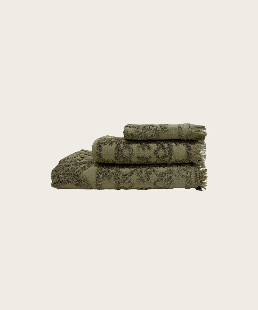 Serviette de bain ubud kaki L140
