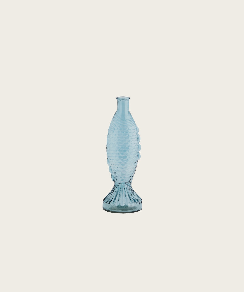 Vase poisson bleu