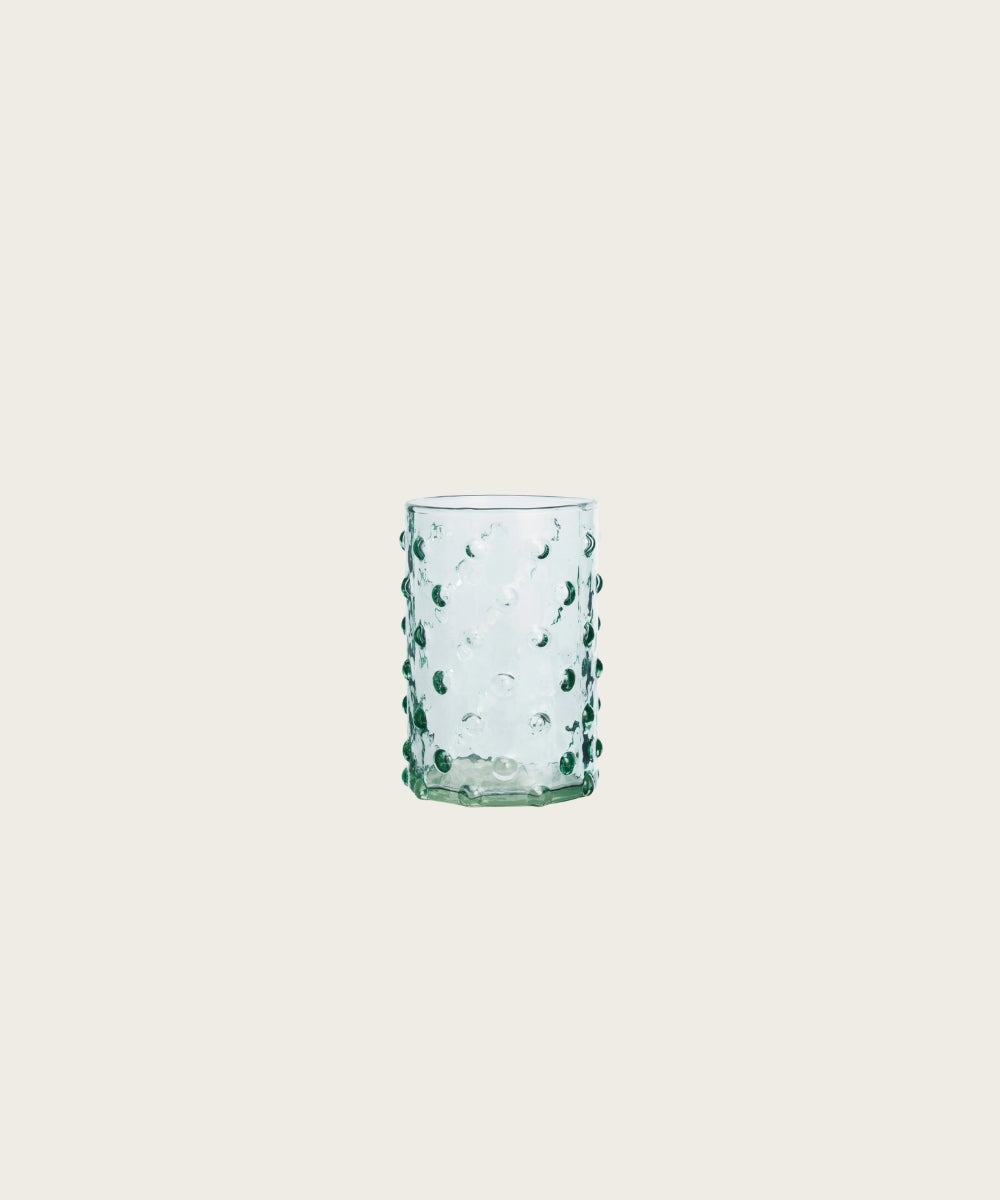 Verre a pois vert