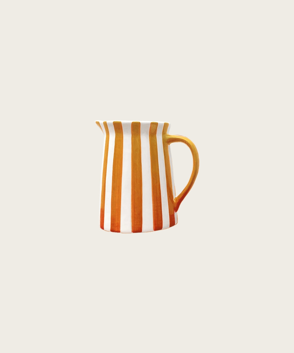 Pichet rayure h15 orange