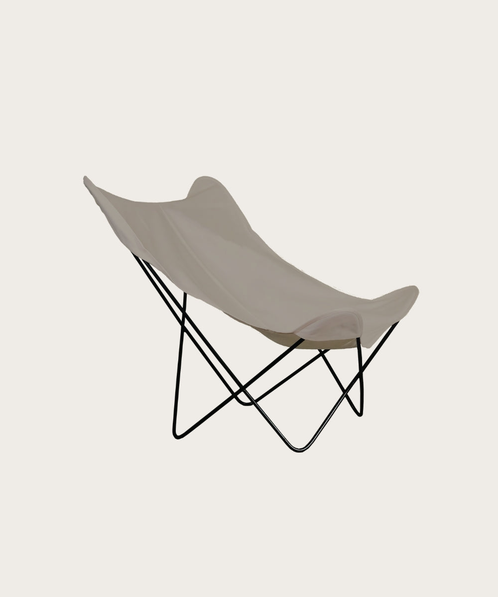 Housse papillon gris clair