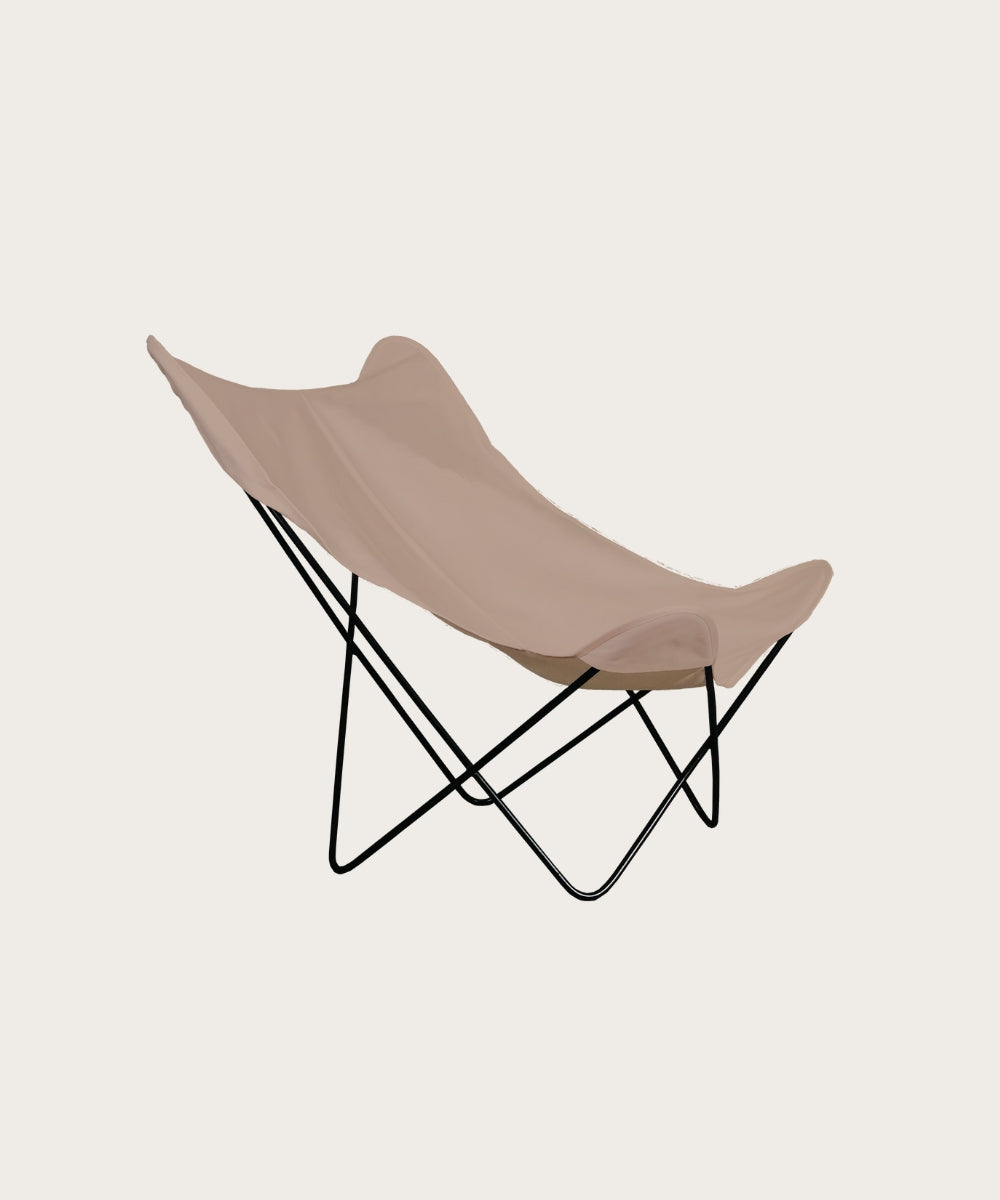 Housse papillon marron clair