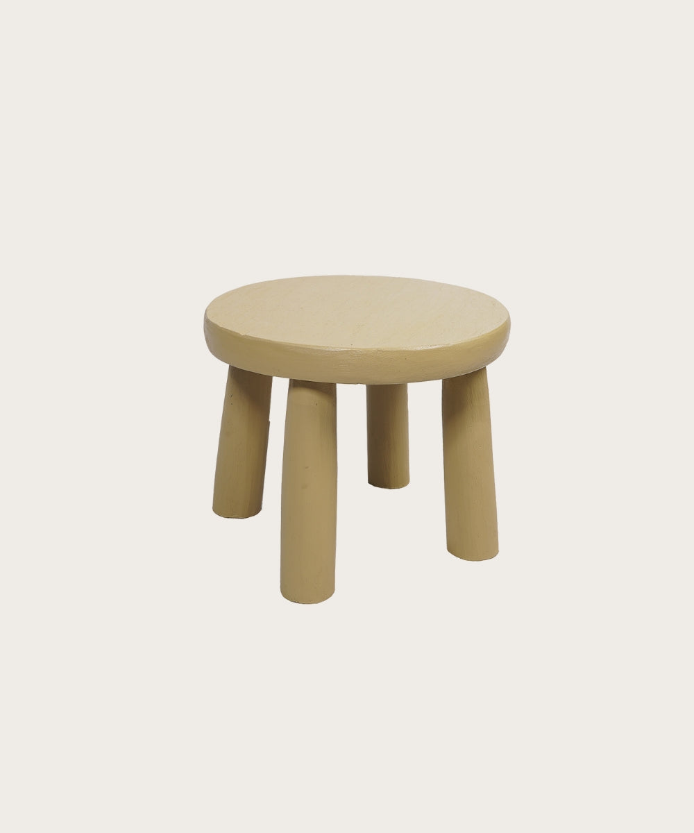 Tabouret rond mini gelato chamois