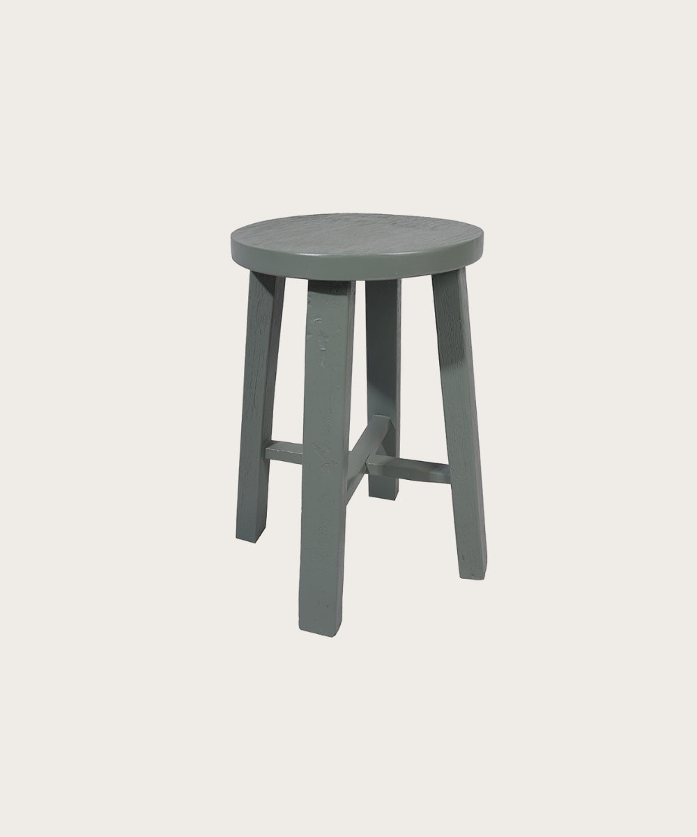 Tabouret rond yucca green
