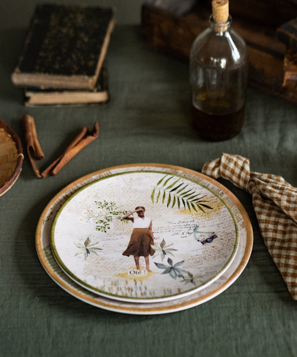 Assiette mélamine oté kafrine pm