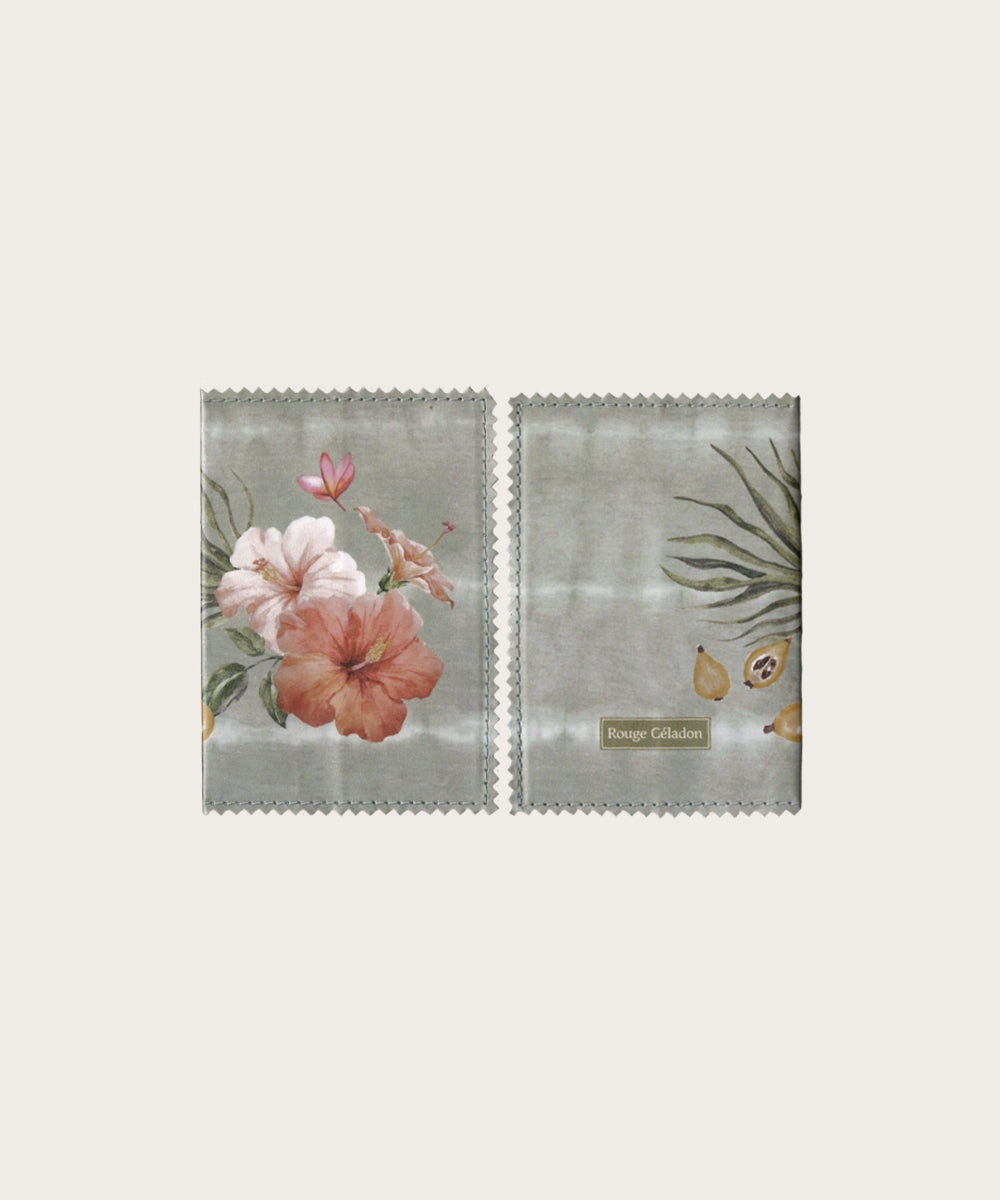 Etui passeport hibiscus