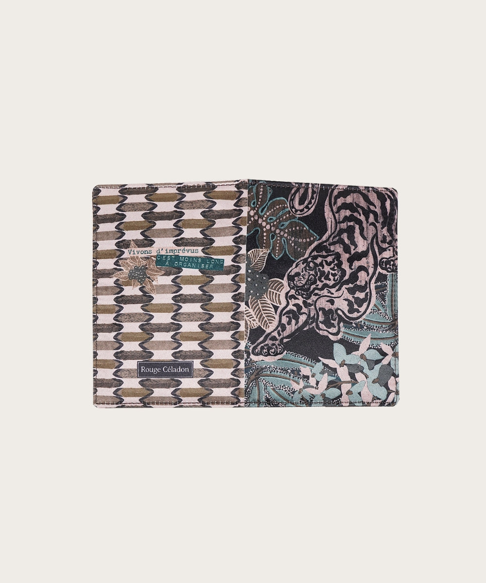 Etui passeport satin khan