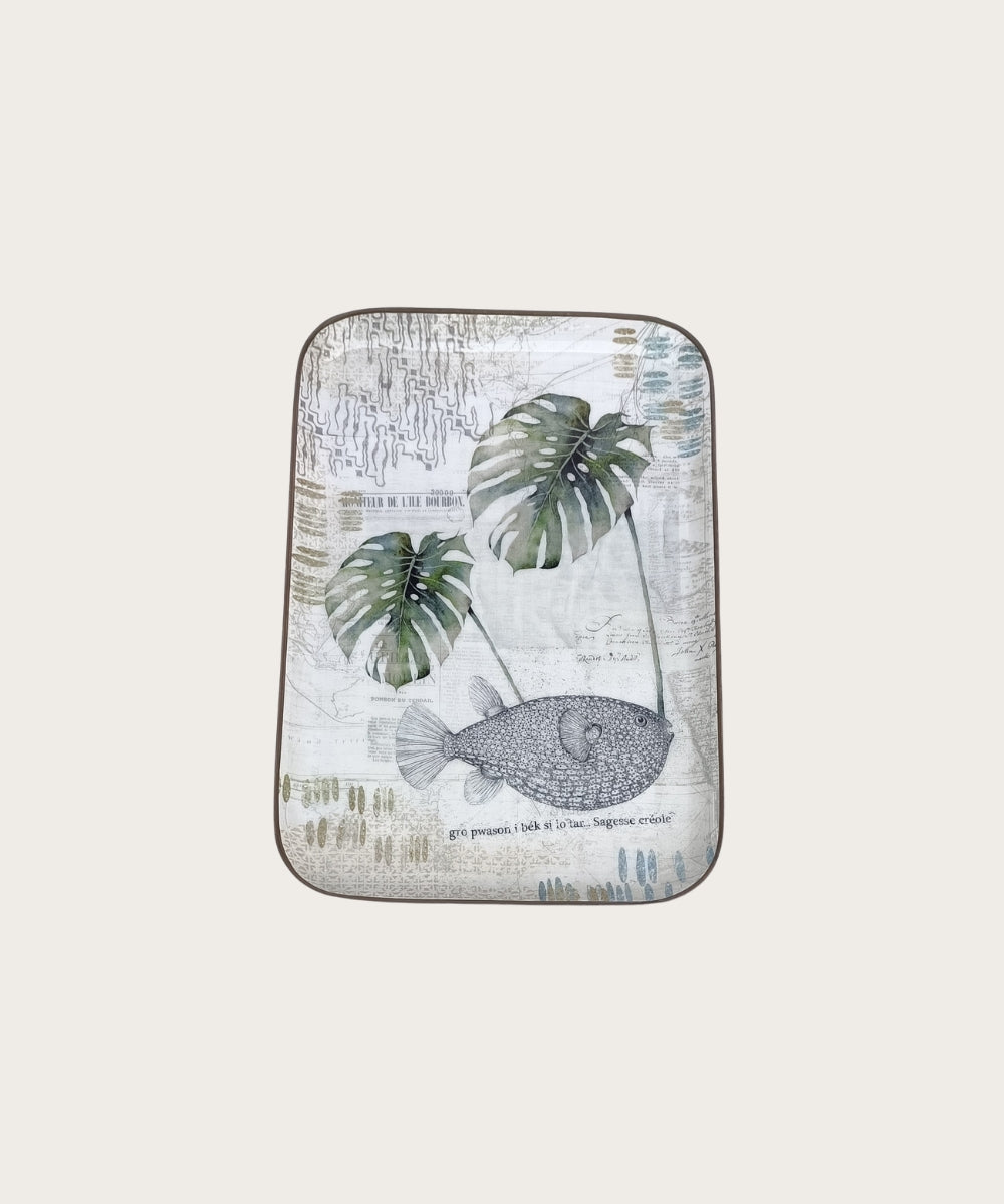 Plateau sumba 21.5x31 cm