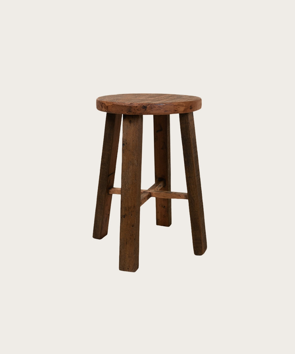 Tabouret rond rustik NATUREL