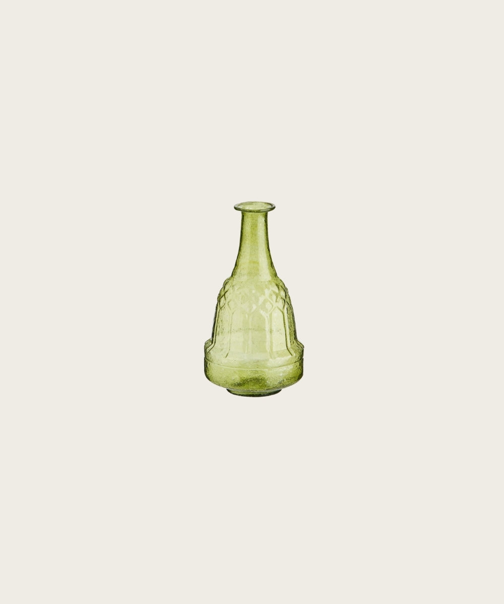 Vase en verre recycle