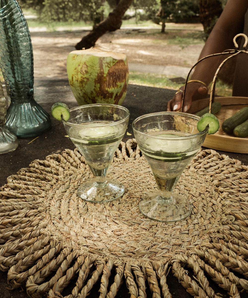 Verre à cognac martelé