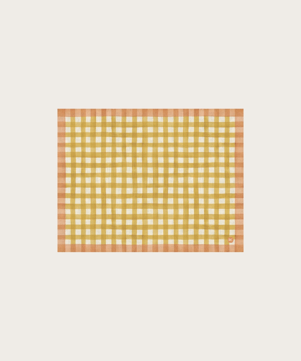 Set de table vichy miel