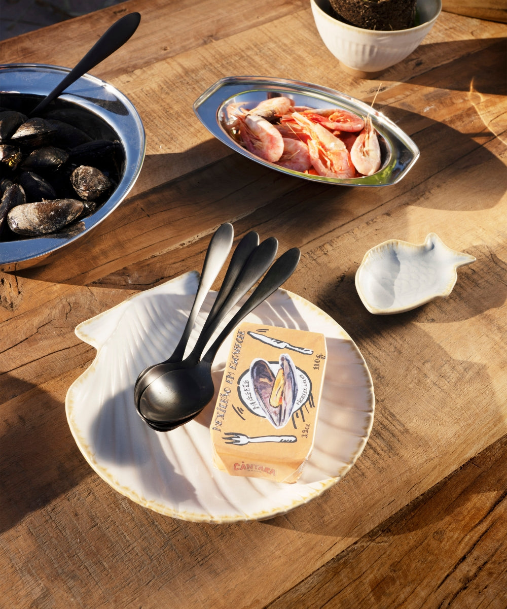 Plat poisson gres ocre