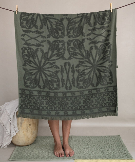 Serviette de bain ubud kaki L100