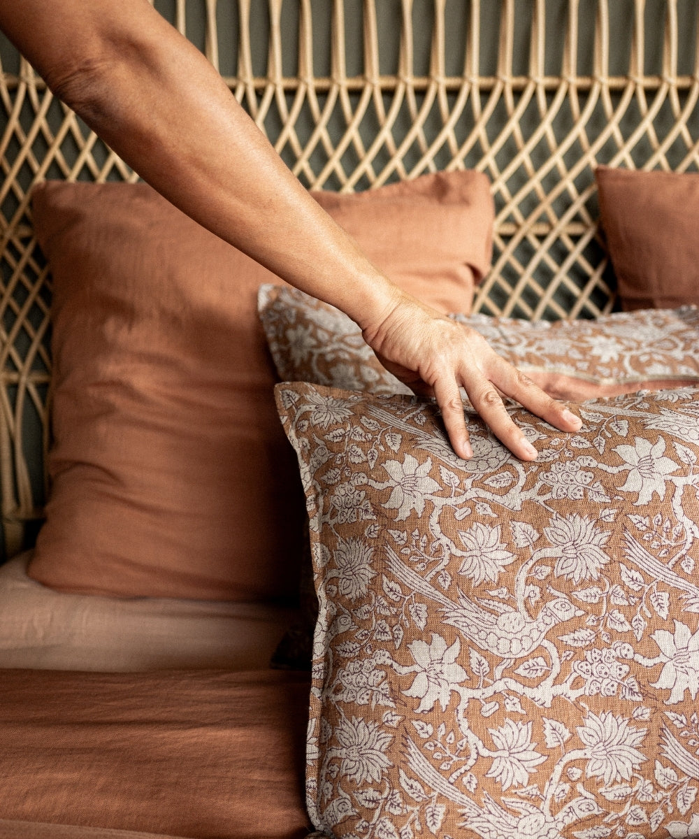 Housse de coussin jaipur mocaccino 40X60