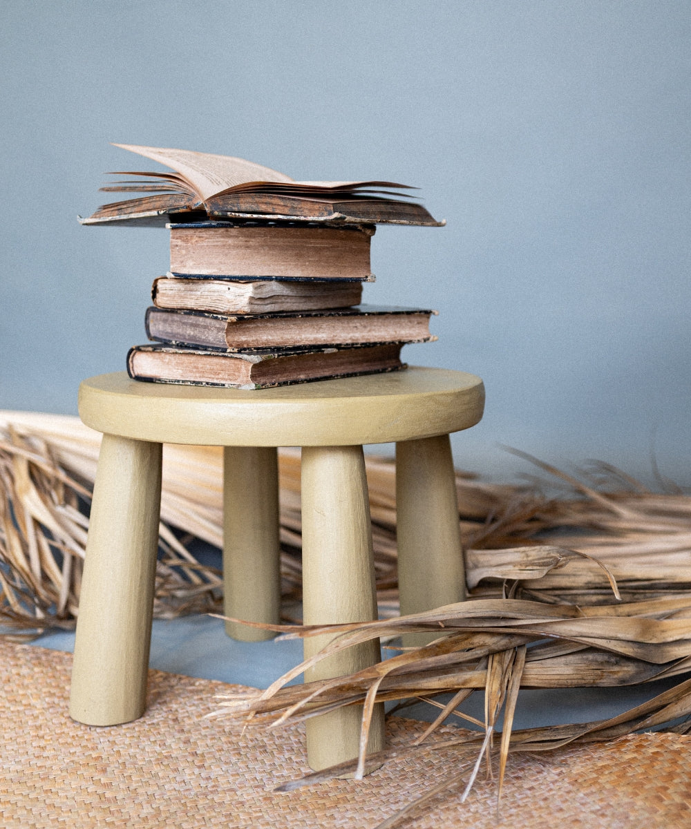 Tabouret rond mini gelato chamois