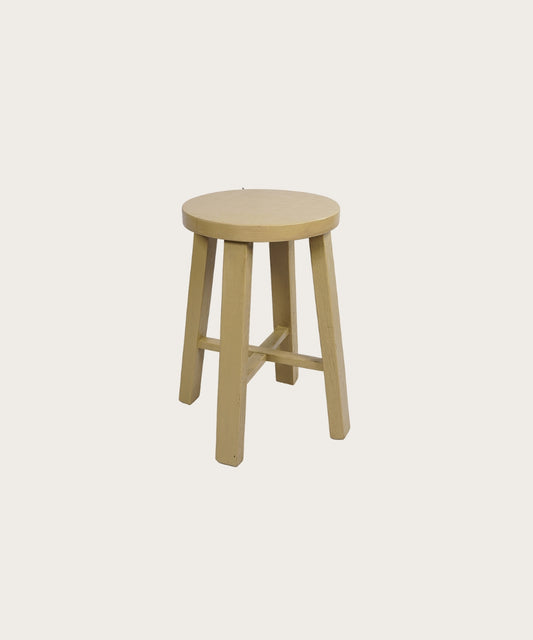 Tabouret rond rustik chamois