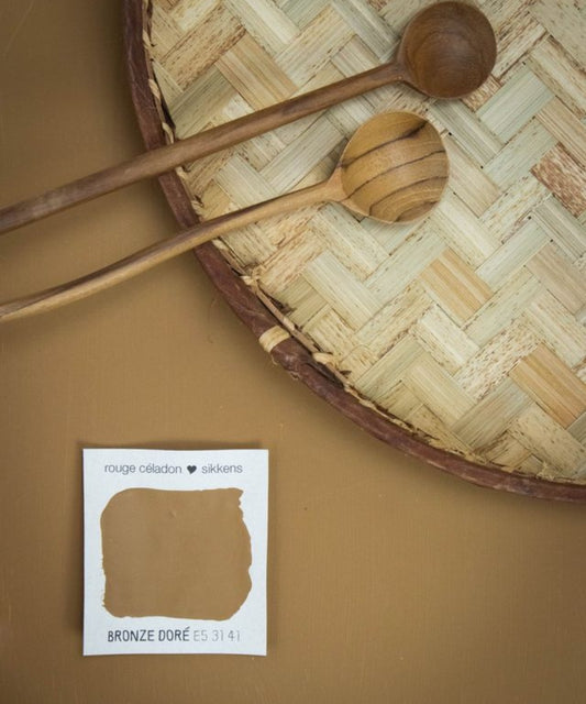 Pot 1 litre bronze dore