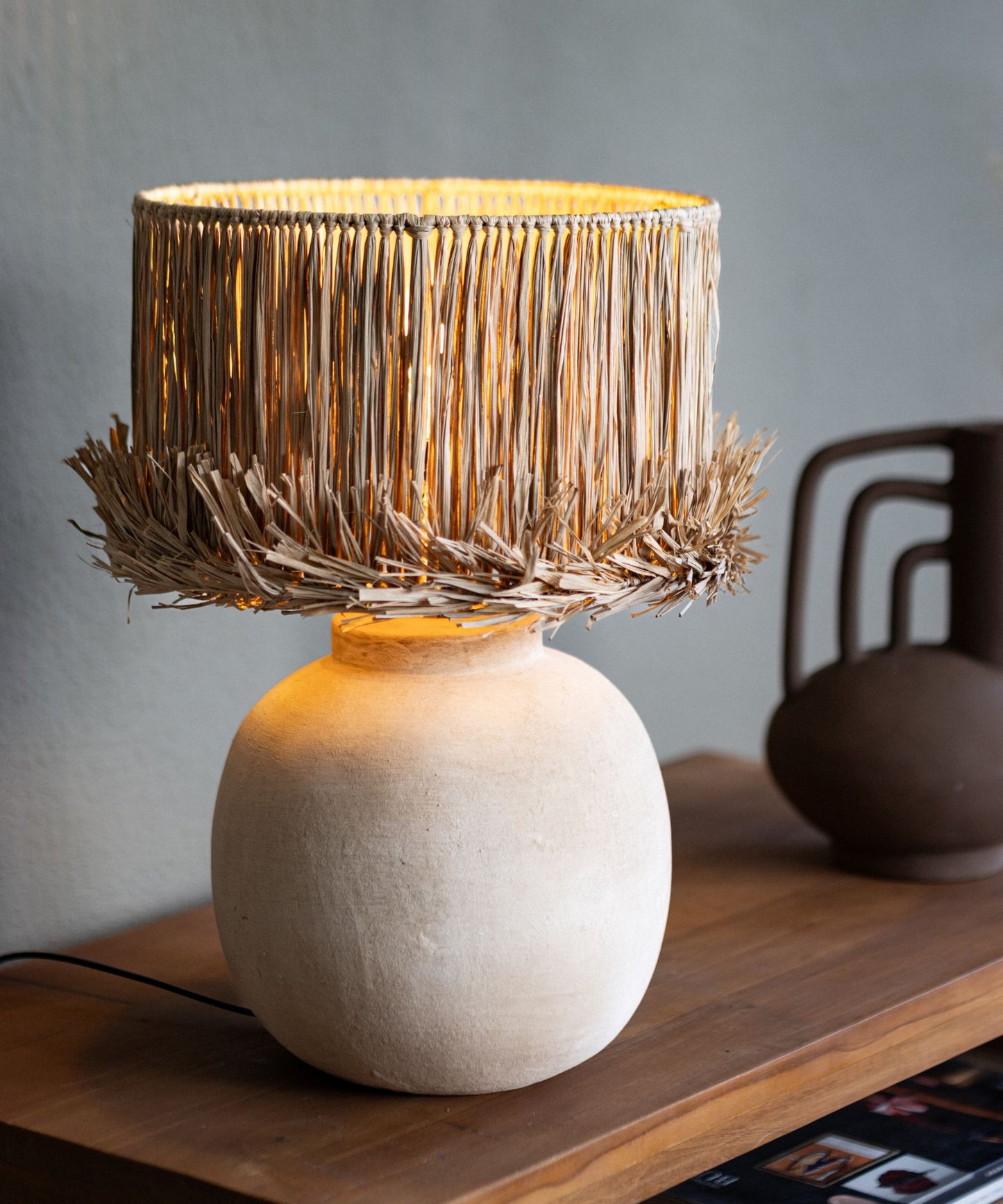 Pied de lampe ovali