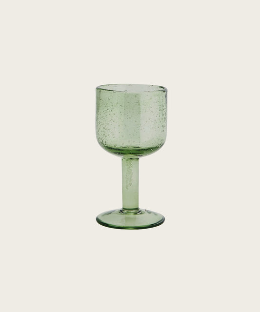 Verre a vin colore vert