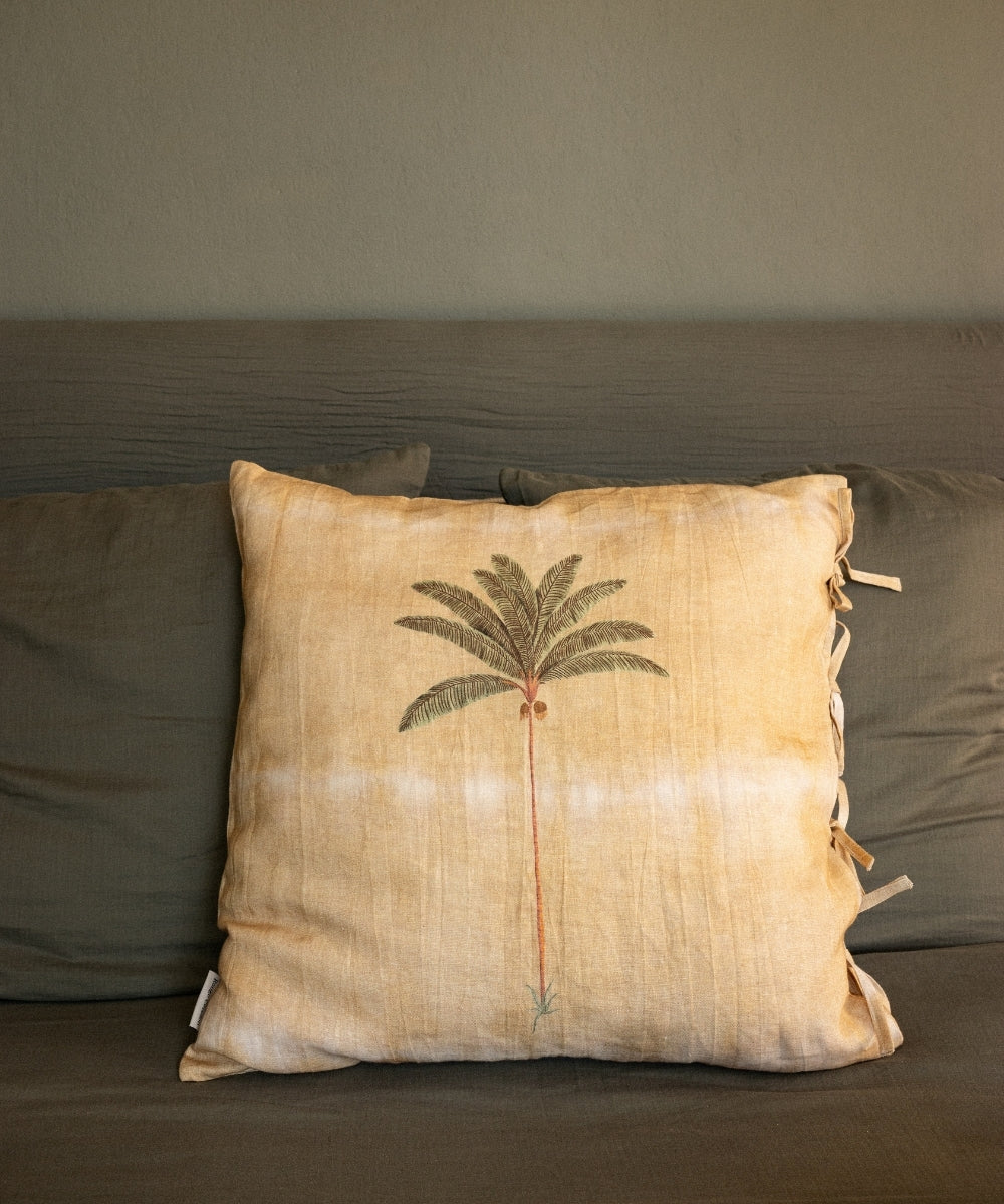 Housse avec nouettes 60x60 isis miel