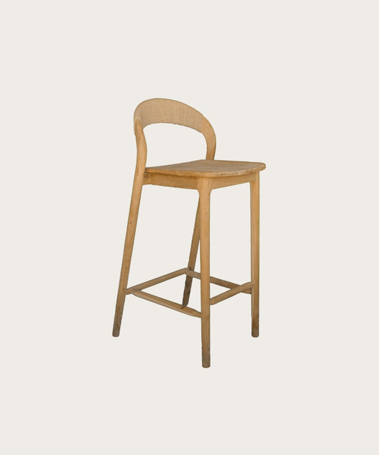 Chaise de bar elyn naturel h75