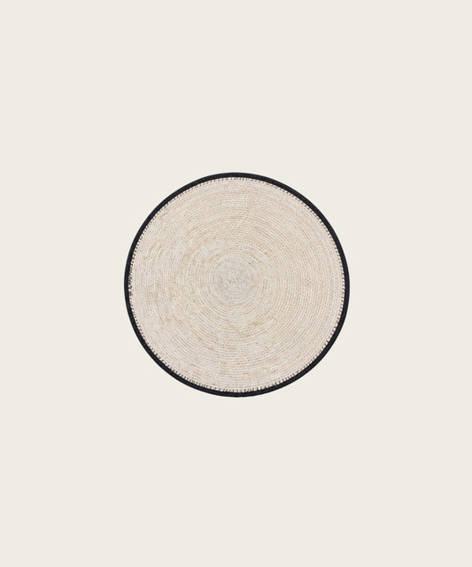 Set de table rond ecru