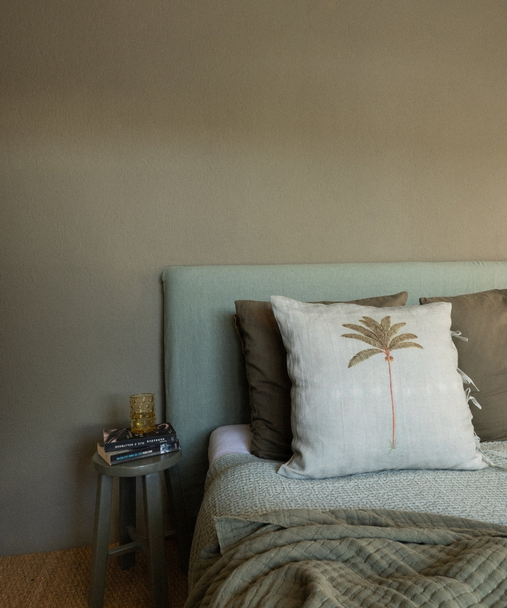 Housse avec nouettes 60x60 isis celadon