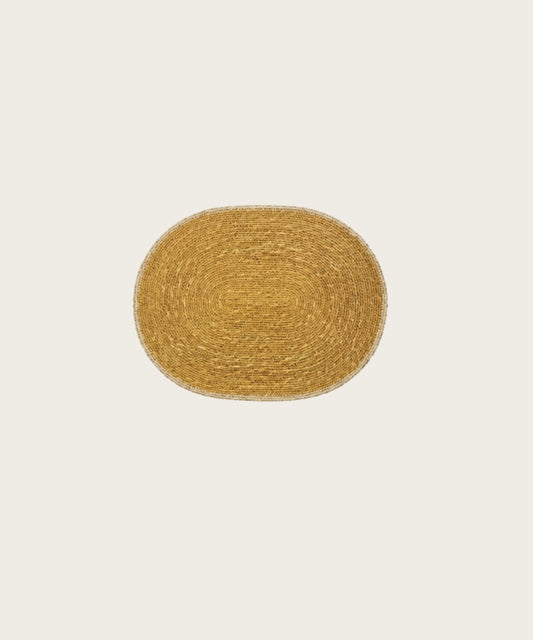 Set de table rond coloris naturel