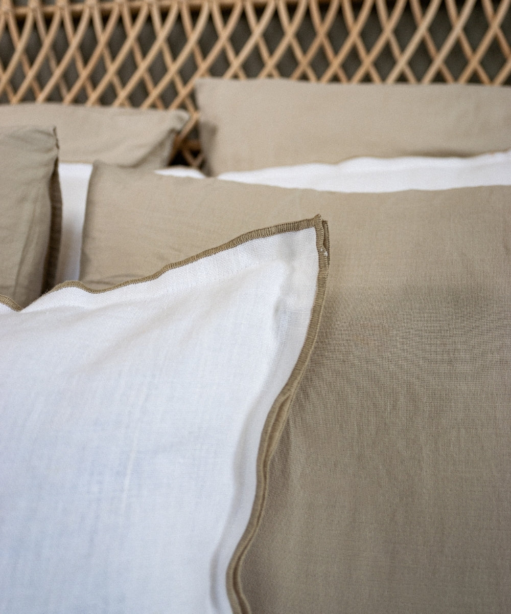 Housse de coussin seoni blanc 45X45