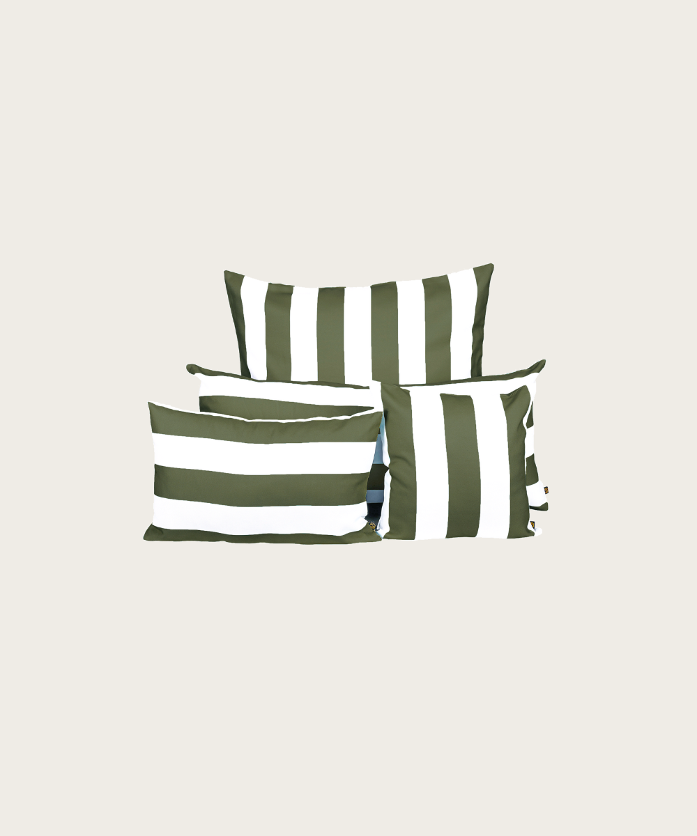 Housse de coussin riviera kaki