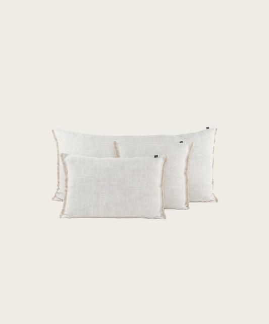 Housse coussin cuba lin 55x110