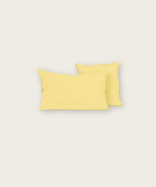 Housse de coussin limy paille 40x60