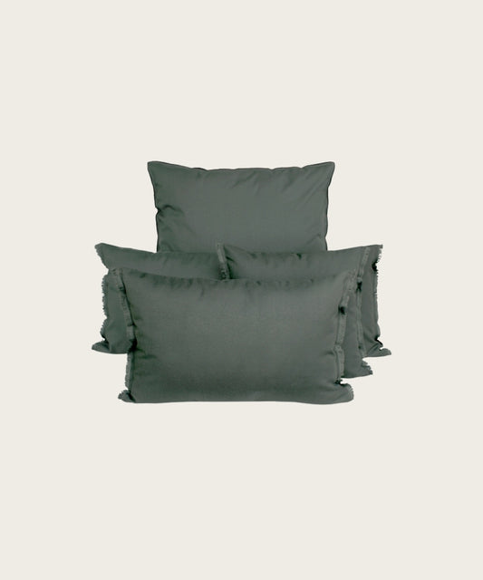 Housse de coussin bimini kaki L45