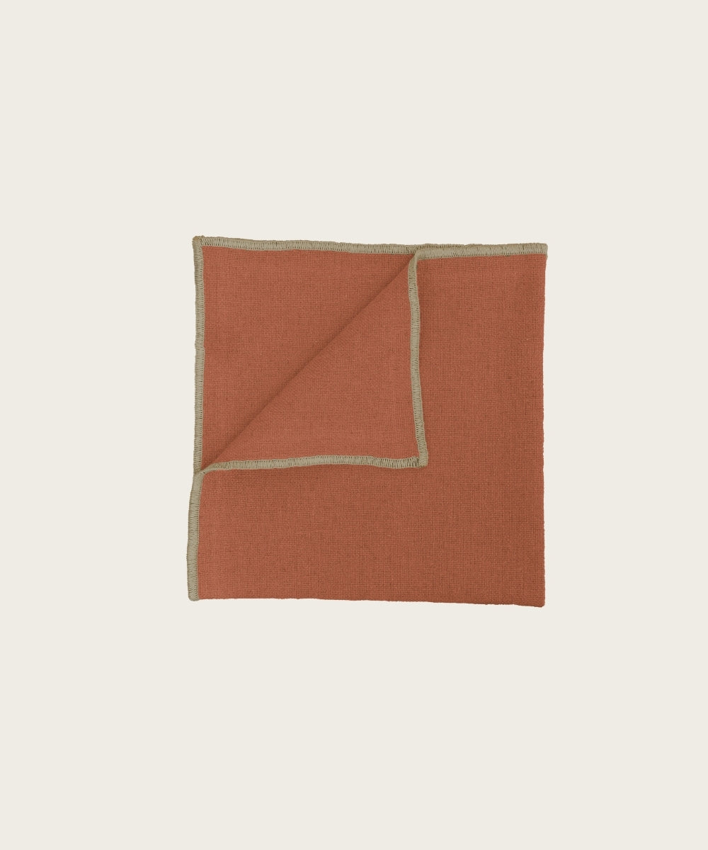 Serviette de table corte terre brulée
