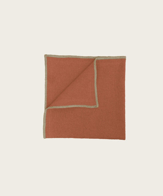 Serviette de table corte terre brulée