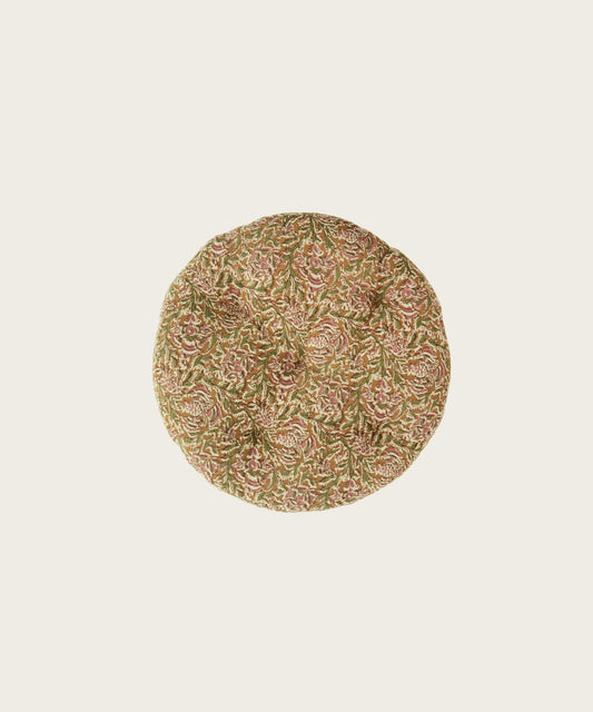 Galette ronde imprimée miel rose