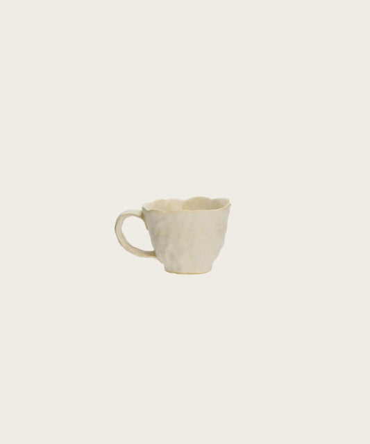 Tasse grès écru