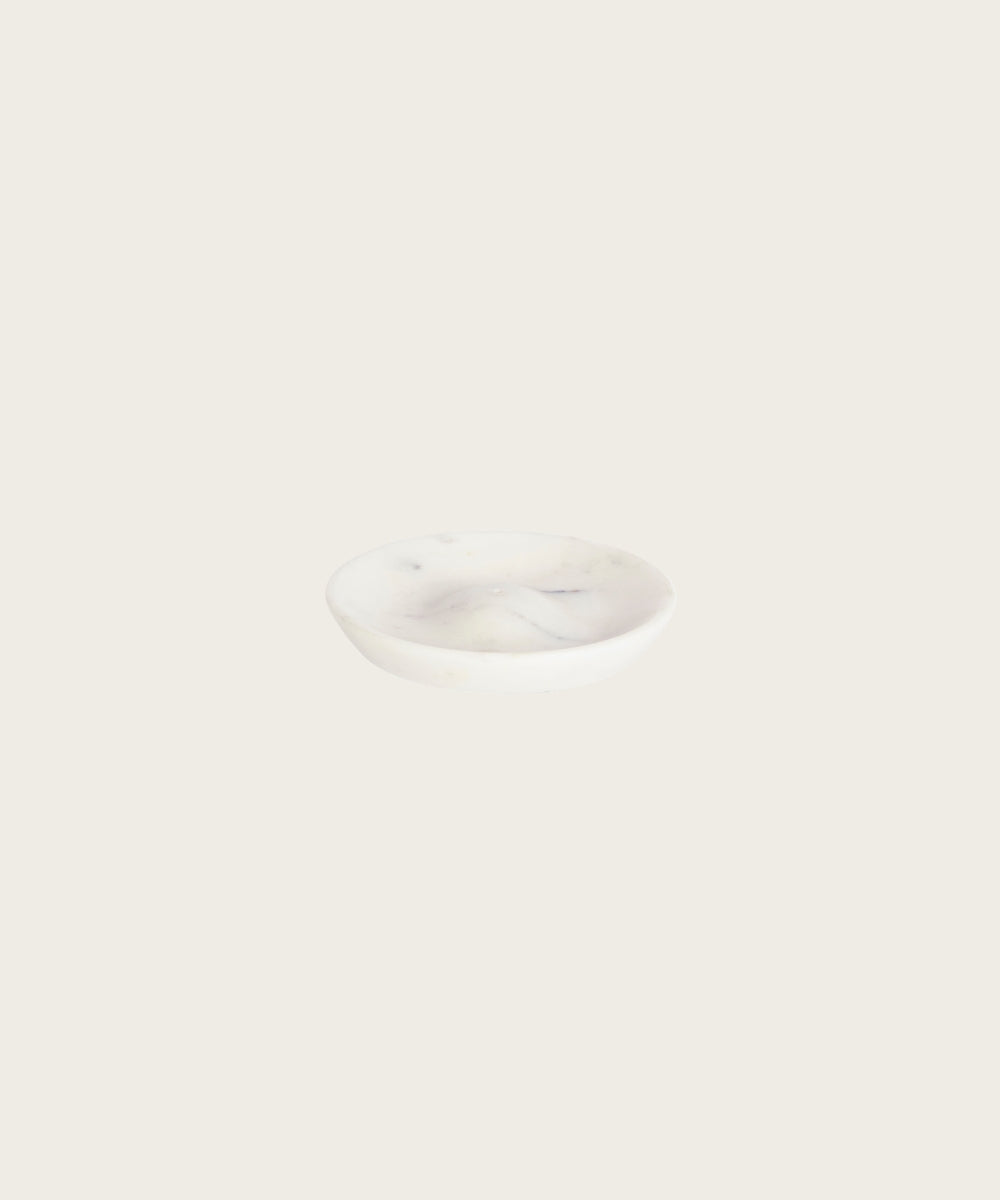 Porte encens rond blanc