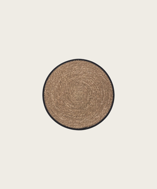Set de table rond brun