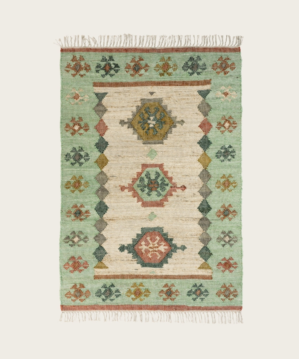 Tapis en jute tissé à la main